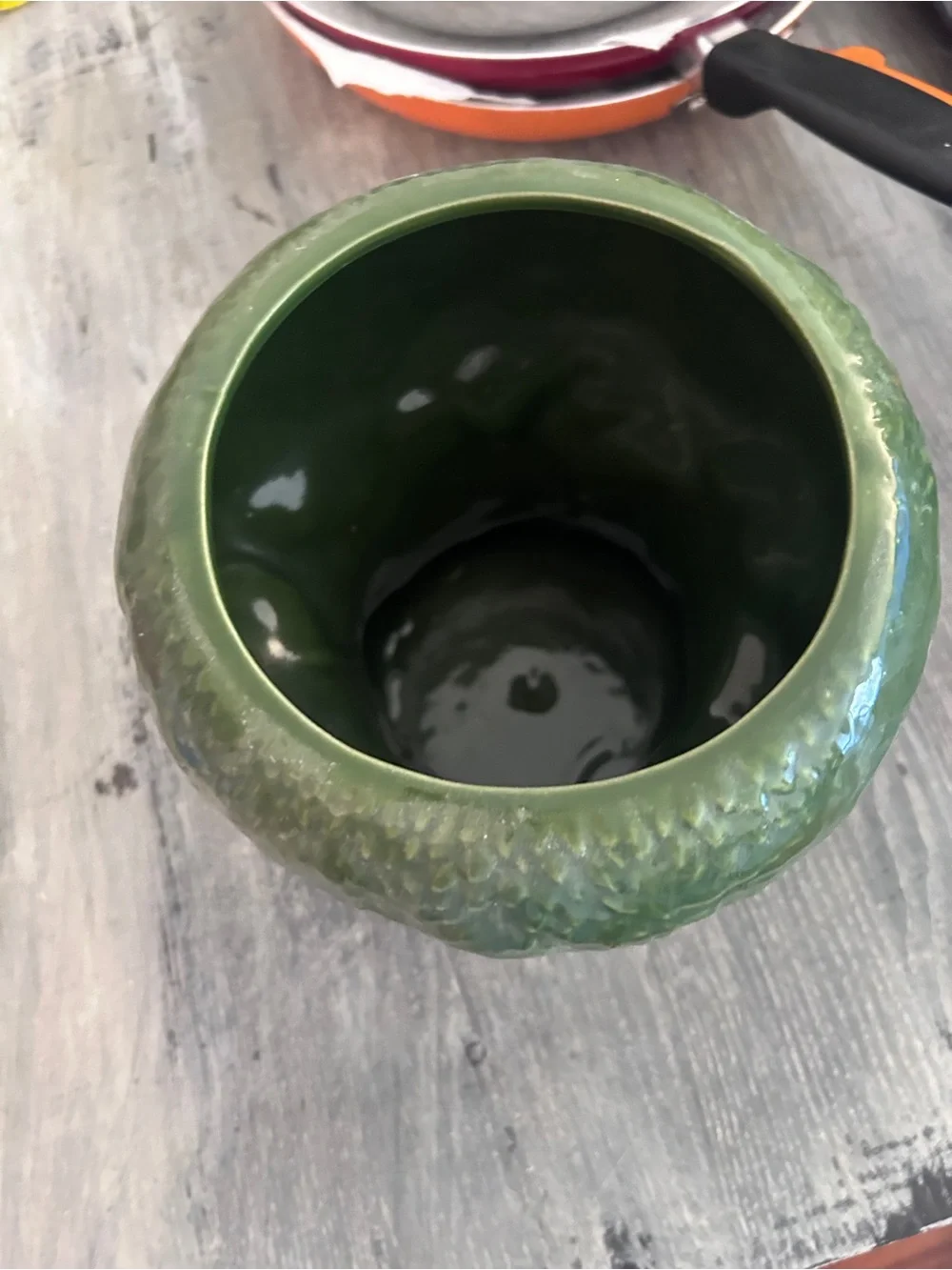 Tree Cookie Jar - Green & Brown Ceramic Storage